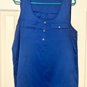 Blue Sleeveless Top